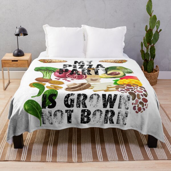 Item preview, my pizza party is grown not born; my food is grown not born; vegans are everywhere designed and sold by movie-popcorn.