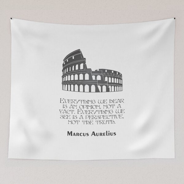 Item preview, Marcus Aurelius - Stoic Caesar - Everything we hear is an opinion, not a fact. Everything we see is a perspective, not the truth.- Stoicism quote designed and sold by ArcFoundationCo.