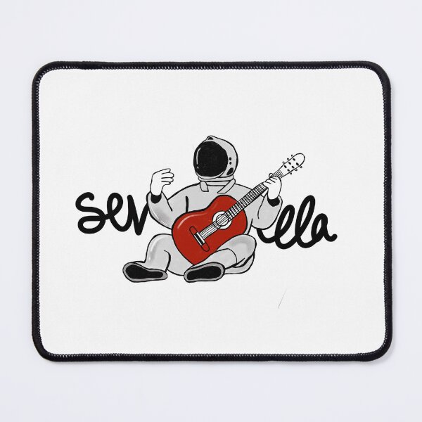 Item preview, Sevilla Spain flamenco Seville guitar astronaut funny cute Spain andalusia designed and sold by Tropical Blood.