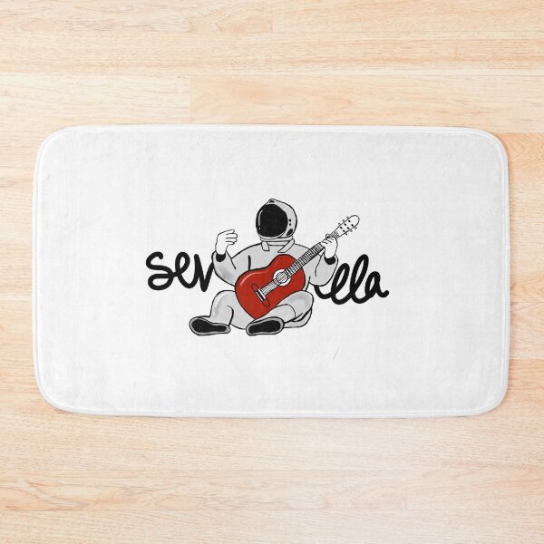 Item preview, Sevilla Spain flamenco Seville guitar astronaut funny cute Spain andalusia designed and sold by Tropical Blood.