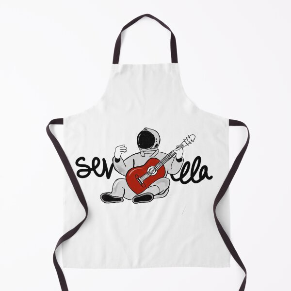 Item preview, Sevilla Spain flamenco Seville guitar astronaut funny cute Spain andalusia designed and sold by Tropical Blood.