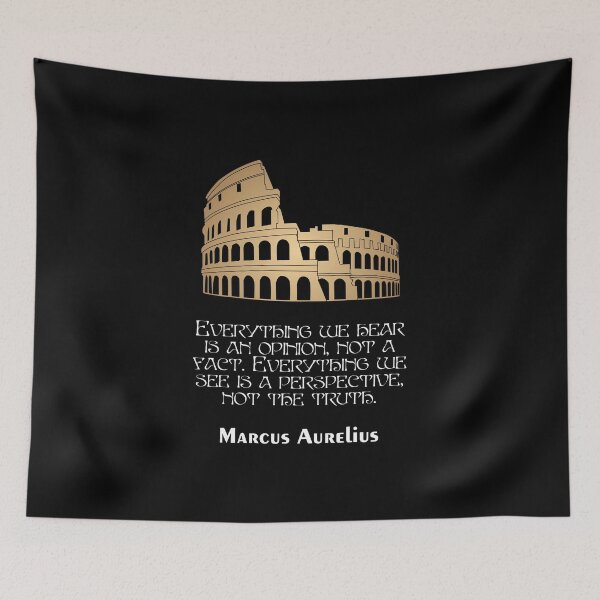 Item preview, Marcus Aurelius - Stoic Caesar - Everything we hear is an opinion, not a fact. Everything we see is a perspective, not the truth - Stoicism quote designed and sold by ArcFoundationCo.