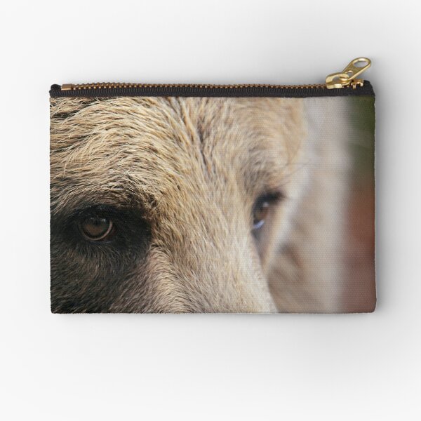 Brown Bear Eye Zipper Pouch