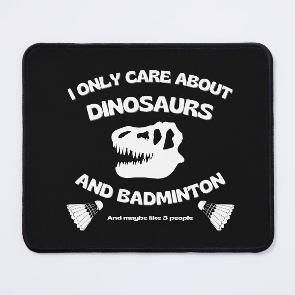 Item preview, Dinosaur, Badminton, T Rex, Skull, Text, Words designed and sold by iHeartDinosaurs.