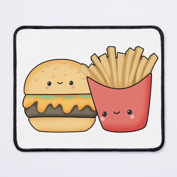 Item preview, Kawaii Burger and Fries designed and sold by darklanterndsn.