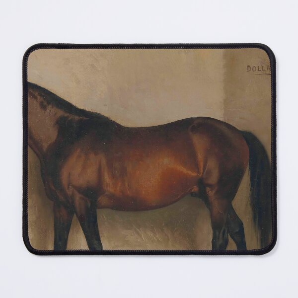 Item preview, Jean-Leon Gerome -Horse Animals-Horse -Dollar, a Bay Hunter in a loose Box Animals designed and sold by TeeARTHY.