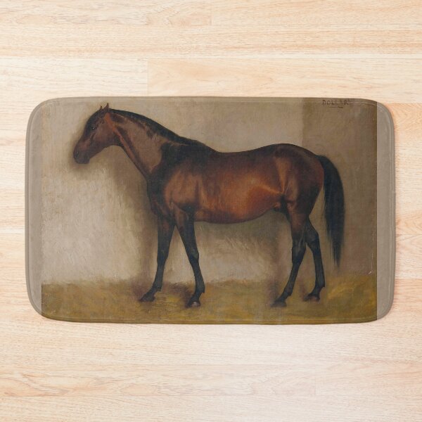 Item preview, Jean-Leon Gerome -Horse Animals-Horse -Dollar, a Bay Hunter in a loose Box Animals designed and sold by TeeARTHY.