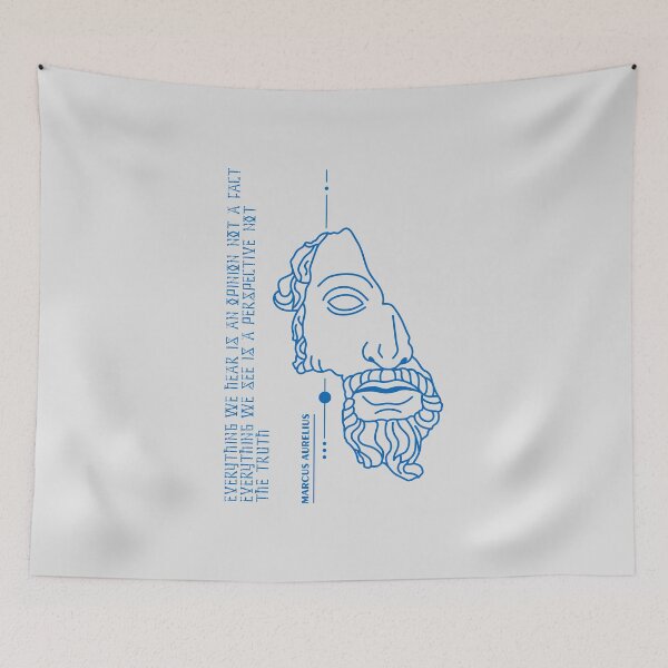 Item preview, Marcus Aurelius - Stoic Caesar -Everything we hear is an opinion, not a fact. Everything we see is a perspective, not the truth. - Stoicism quote designed and sold by ArcFoundationCo.