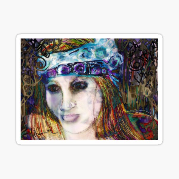 "Kissed by Wings of Light" Sticker