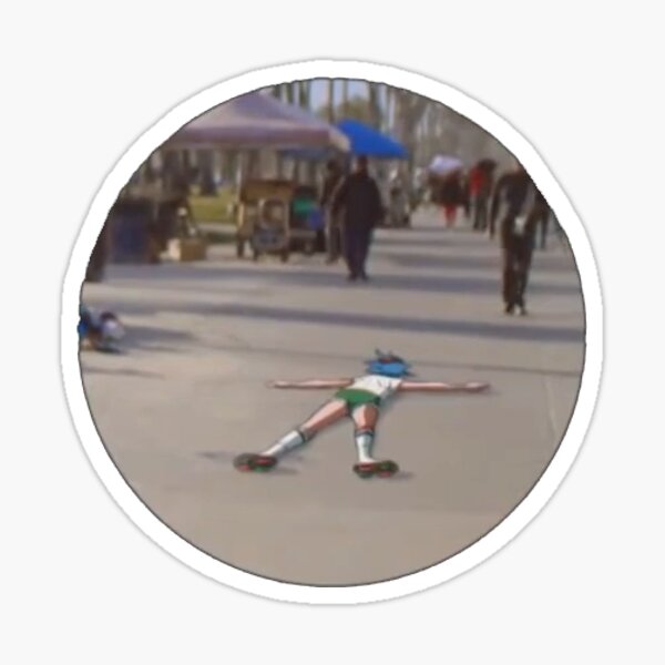 2d on the floor Sticker