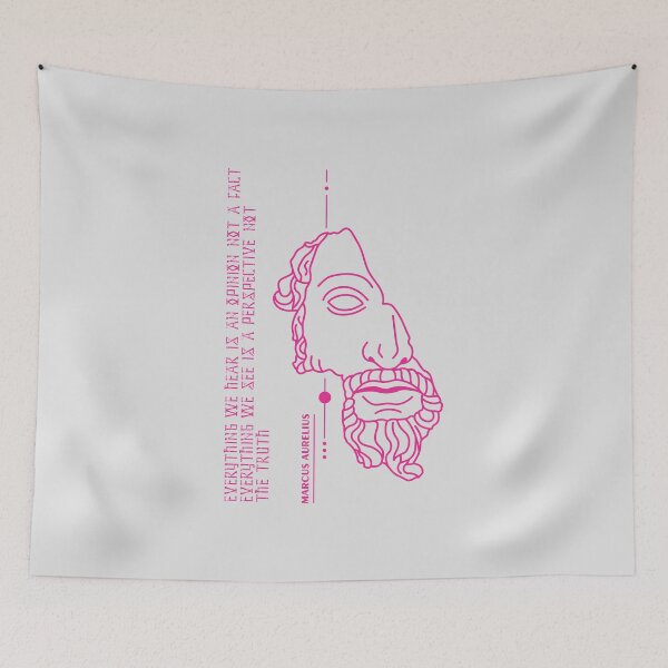 Item preview, Marcus Aurelius - Stoic Caesar - Everything we hear is an opinion, not a fact. Everything we see is a perspective, not the truth. - Stoicism quote designed and sold by ArcFoundationCo.