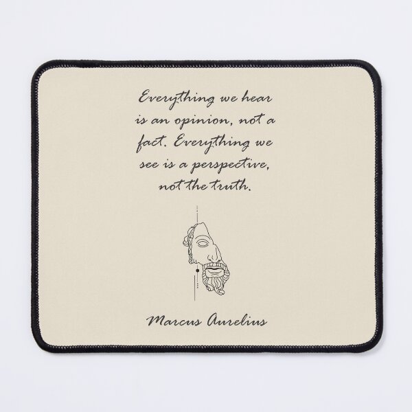 Item preview, Marcus Aurelius - Stoic Caesar - Everything we hear is an opinion, not a fact. Everything we see is a perspective, not the truth.- Stoicism quote designed and sold by ArcFoundationCo.