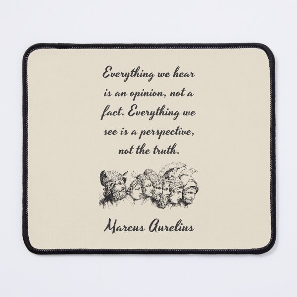 Item preview, Marcus Aurelius - Stoic Caesar - Everything we hear is an opinion, not a fact. Everything we see is a perspective, not the truth. - Stoicism quote designed and sold by ArcFoundationCo.