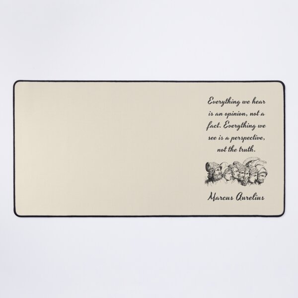 Item preview, Marcus Aurelius - Stoic Caesar - Everything we hear is an opinion, not a fact. Everything we see is a perspective, not the truth. - Stoicism quote designed and sold by ArcFoundationCo.