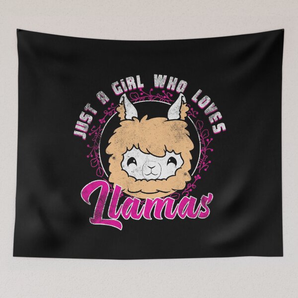 Item preview, Just a girl who loves llamas designed and sold by Mila1946.