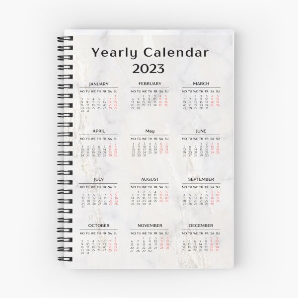 Item preview, Marble 2023 Calendar-2023 Yearly Calendar designed and sold by universegrace.