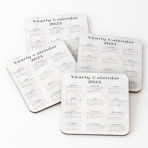 Item preview, Marble 2023 Calendar-2023 Yearly Calendar designed and sold by universegrace.
