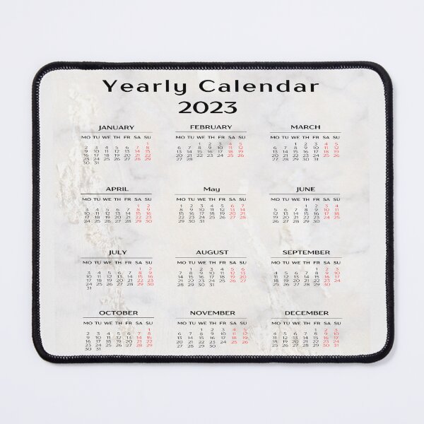 Item preview, Marble 2023 Calendar-2023 Yearly Calendar designed and sold by universegrace.