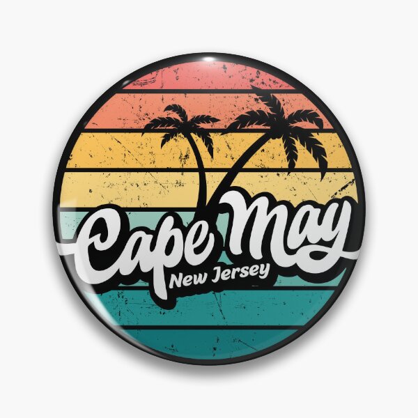 Item preview, Cape May New Jersey retro sunset designed and sold by Pau Baz.