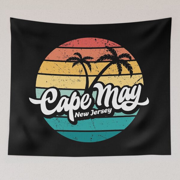 Item preview, Cape May New Jersey retro sunset designed and sold by Pau Baz.