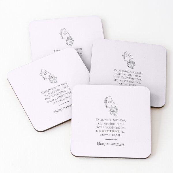 Item preview, Marcus Aurelius - Stoic Caesar -Everything we hear is an opinion, not a fact. Everything we see is a perspective, not the truth. - Stoicism quote designed and sold by ArcFoundationCo.