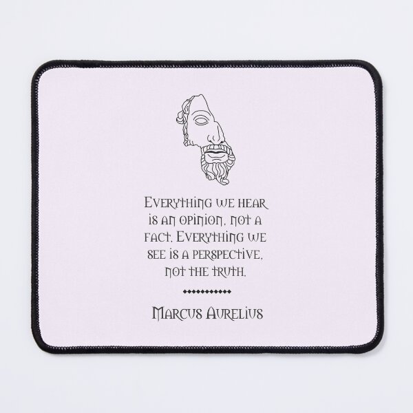 Item preview, Marcus Aurelius - Stoic Caesar -Everything we hear is an opinion, not a fact. Everything we see is a perspective, not the truth. - Stoicism quote designed and sold by ArcFoundationCo.