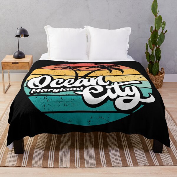 Item preview, Ocean City Maryland retro sunset designed and sold by Pau Baz.