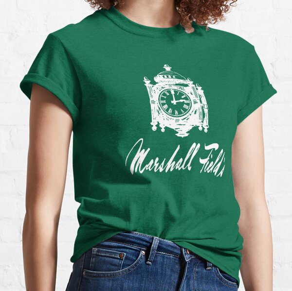 Chicago Clock on Macy's Marshall Field's Building T-Shirt by Paul