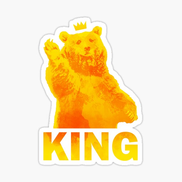 The Bear King Sticker