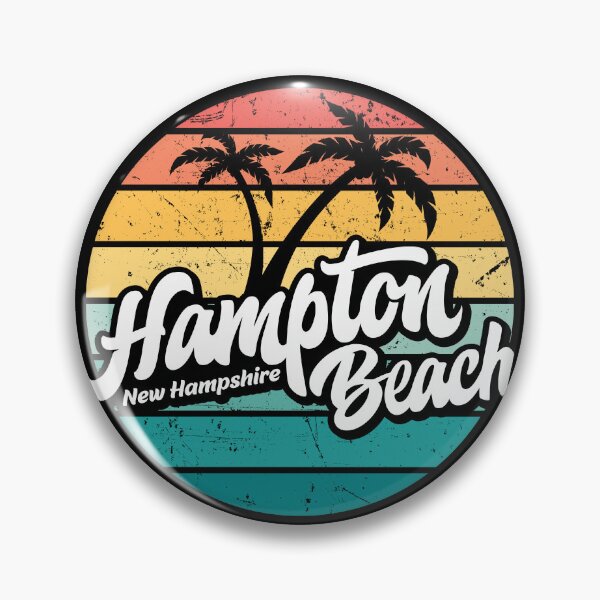 Item preview, Hampton Beach New Hampshire retro sunset designed and sold by Pau Baz.