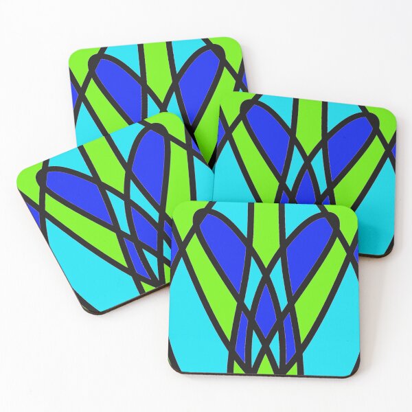 Item preview, Green Blue Heart Doodle designed and sold by FlippinTurtles.