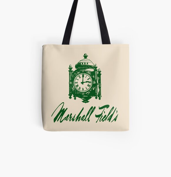 Rare Marshall Fields Dept. Store Chicago Green Shopping Bag 