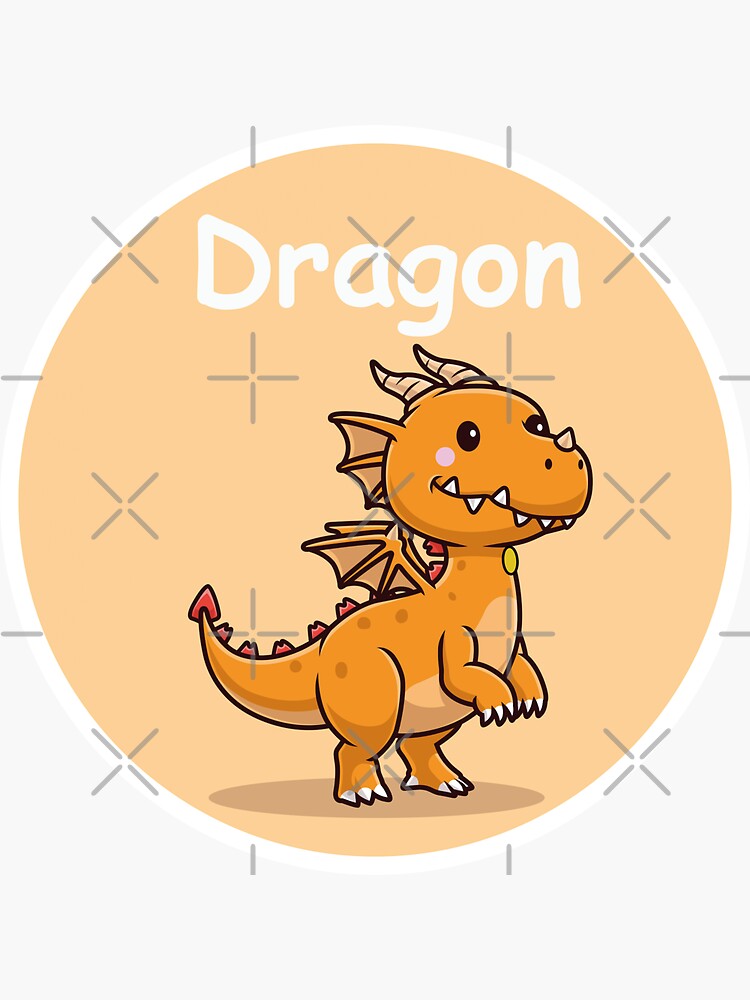 "Nursery Dragon Sticker" Sticker for Sale by tingletanglebee Redbubble