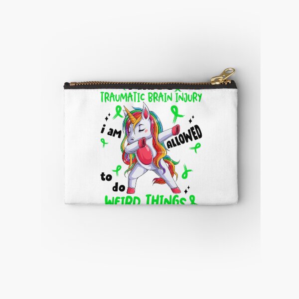 Item preview, Traumatic Brain Injury Awareness Funny I have Traumatic Brain Injury i'm allowed to do Weird Things! designed and sold by JanetShop809.