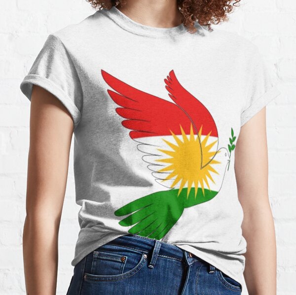 Kurdistan-Flagge, kurdische Flagge Classic T-Shirt