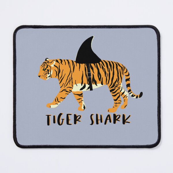 Item preview, Tiger Shark - Tiger with a shark fin design designed and sold by tinytiger77.