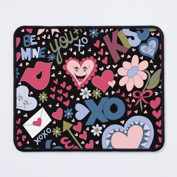 Item preview, Cute Valentine whimsical illustrated cartoon LOVE poster designed and sold by AngelDawnDesign.