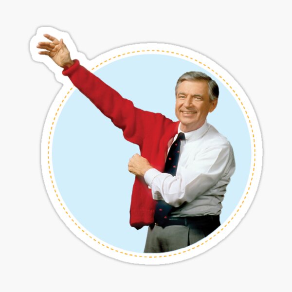 "Mister Rogers" Sticker for Sale by cardigans13 Redbubble
