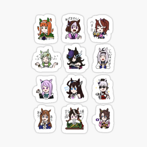 Vista previa del artículo con la obra «uma musume bastante derby», diseñado y vendido por malta-bella.