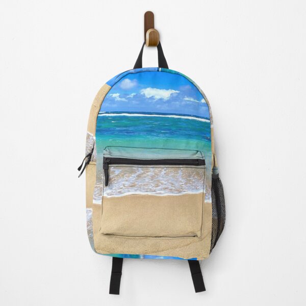 Item preview, Beautiful Blue Turquoise Ocean View and Sandy Beach - Beige Ocean Shore designed and sold by lets-travel.