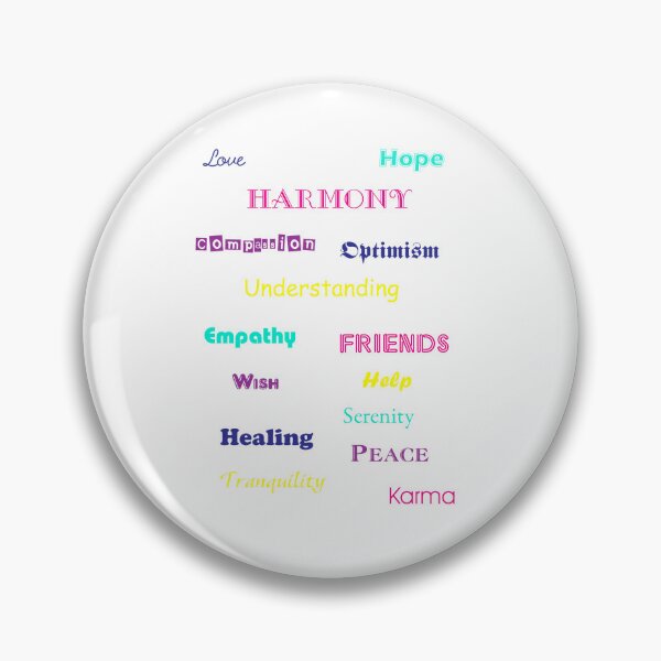 Item preview, Harmony Compassion Optimism Understanding Empathy Friends Colorful designed and sold by ValeriesGallery.