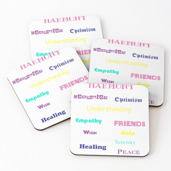Item preview, Harmony Compassion Optimism Understanding Empathy Friends Colorful designed and sold by ValeriesGallery.