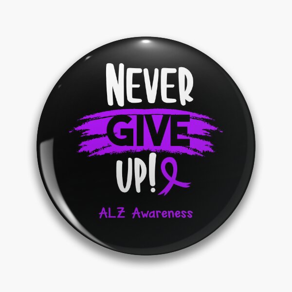 Item preview, ALZ Warrior - ALZ Awareness - Never Give Up! designed and sold by Robbsyn.