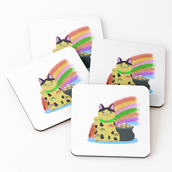Item preview, Lucky cat rainbow design designed and sold by LynseysArtShop.