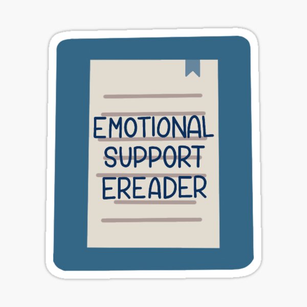 Artikel-Vorschau von E-Reader zur emotionalen Unterstützung, designt und verkauft von megberg16.
