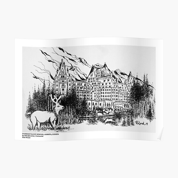 Fairmont Banff Springs, Alberta, Canada Poster