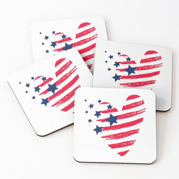 Item preview, Stars and Stripes in the shape of a Heart designed and sold by AmericaFreedom.