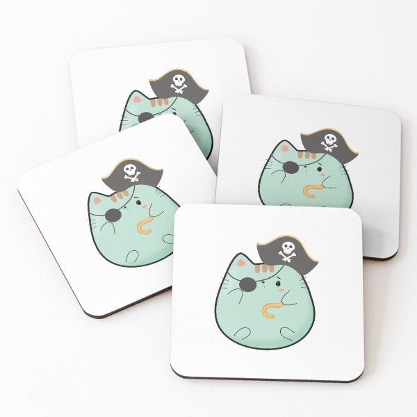 Item preview, Arghh Kawaii Pirate Cat designed and sold by darklanterndsn.