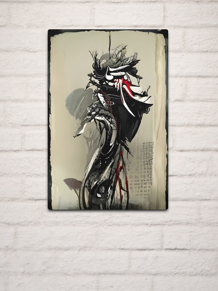 Angry cat aluminium wall art print