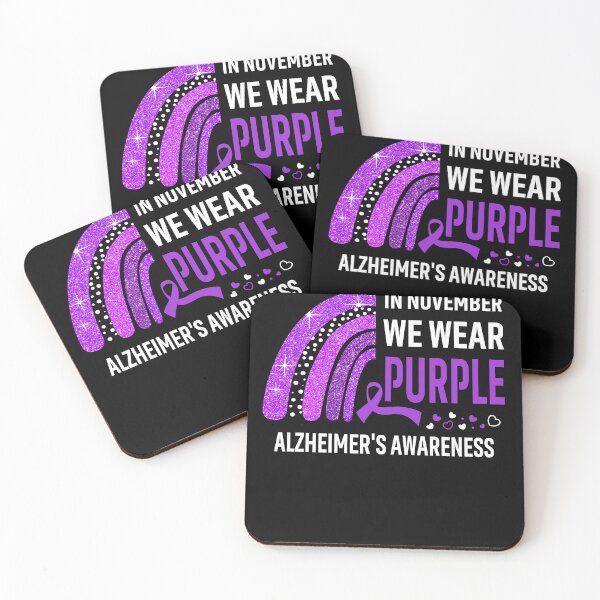 Item preview, Rainbow In November We Wear Purple Alzheimer's Awareness designed and sold by Mnrshirley.